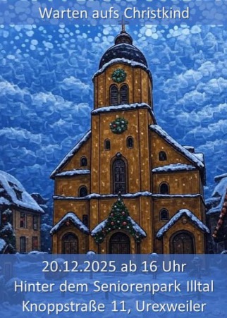 Weihnachtliches Plakat der angekündigten Aktion