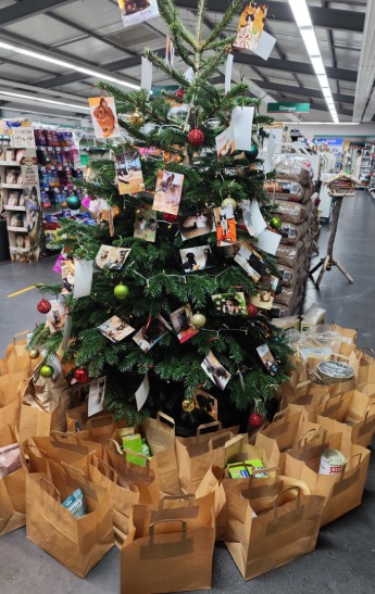 Weihnachtliches Plakat der angekündigten Aktion